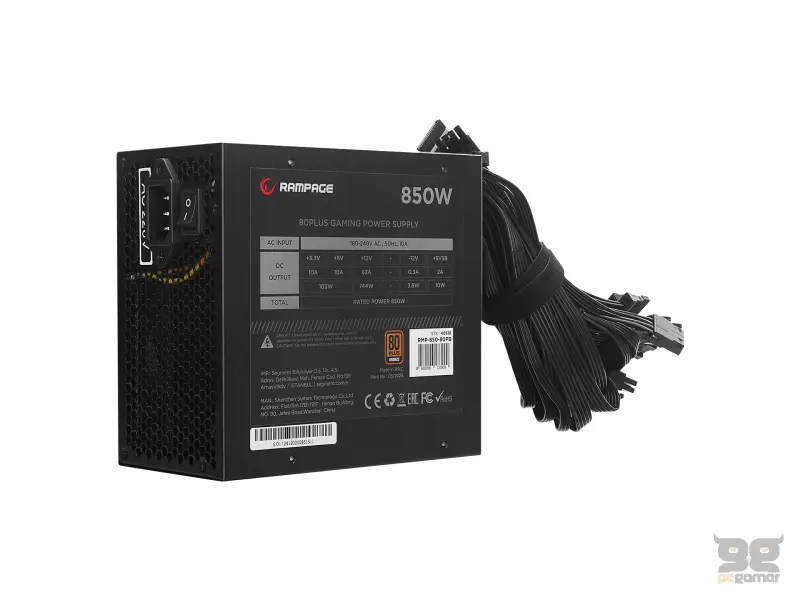 Rampage Napajanje RMP-850-80PB 850W 80+ Bronze