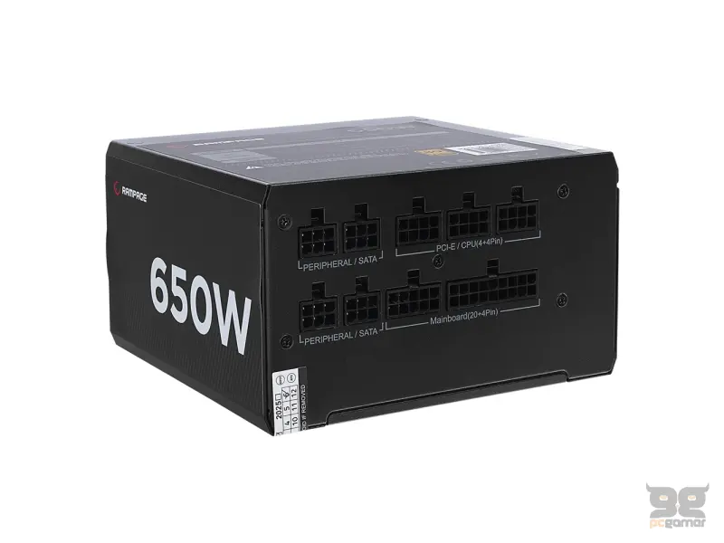 Rampage Napajanje MATE M650-80PB 650W 80+ Bronze Full Modular