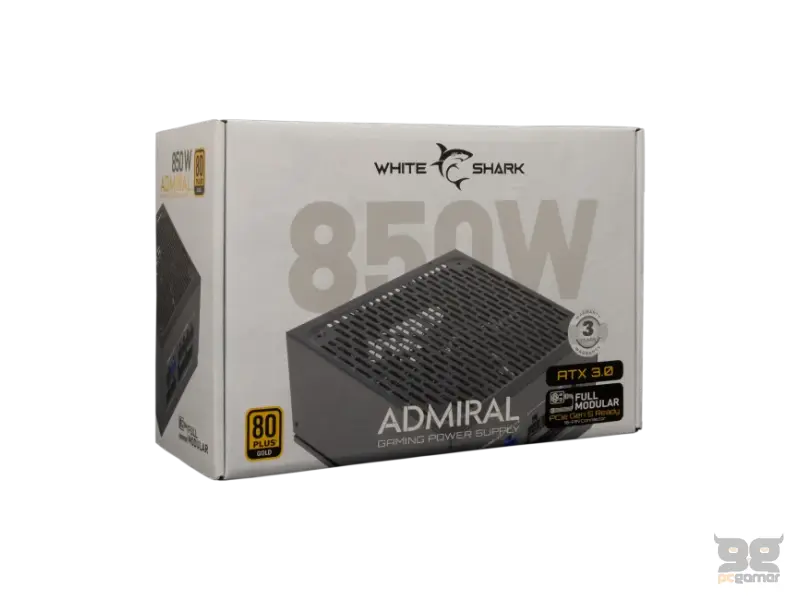 White Shark ADMIRAL 850W 80+ GOLD Full Modular
