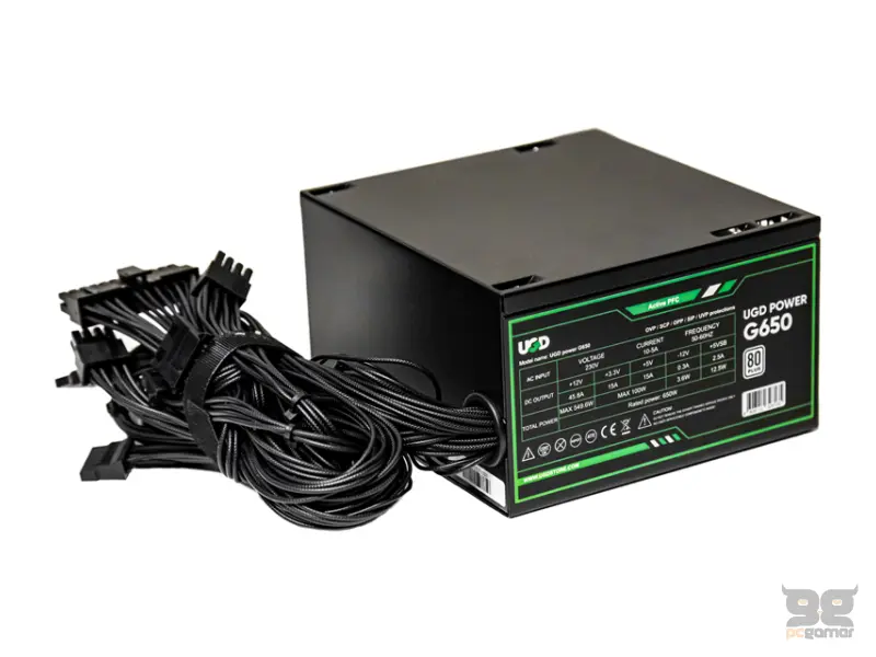 UGD G650 PFC black napajanje 