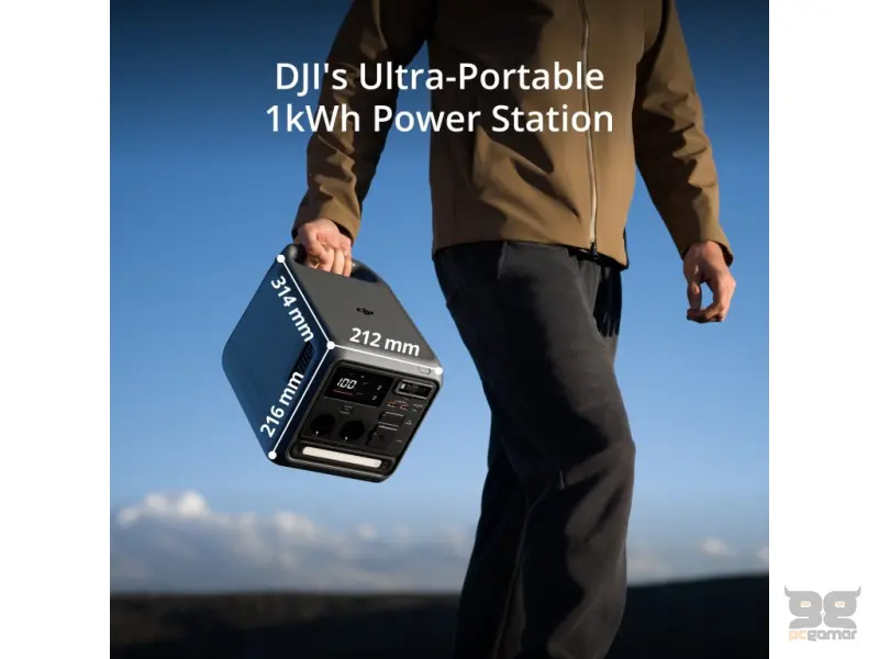 DJI Power 1000 Mini, 1kWh, AC output port x2, USB-C x1, USB-A x2, SDC x1, USB-C Retractable Cable x1