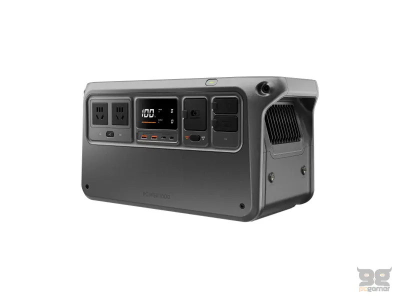DJI Power 1000 Mini, 1kWh, AC output port x2, USB-C x1, USB-A x2, SDC x1, USB-C Retractable Cable x1