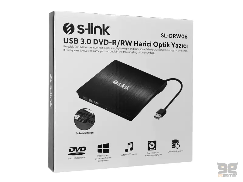 S-Link External DVDRW SL-DRW06 USB 3.0