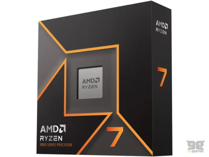 AMD Ryzen 7 9700X, 3.8GHz/5.5GHz Max, 8C/16T, AM5, 32MB L3 cache, AMD Radeon Graphics, Bez kulera