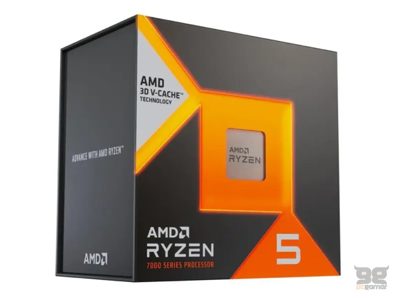 AMD Ryzen 5 7500X3D, 4.0GHz/4.5GHz Max, 6C/12T, Box, AM5, 96MB L3 cache, Bez kulera, 65W