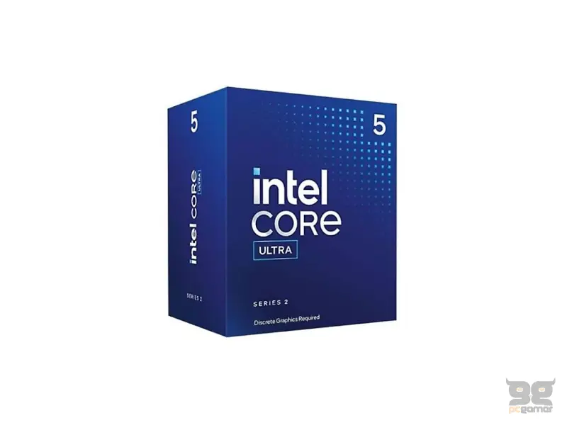 INTEL Core Ultra 5 225F(3.3 GHz Core Clock, 4.9 GHz Max),10 C/10 T,20 MB cache,LGA 1851,No Graphics