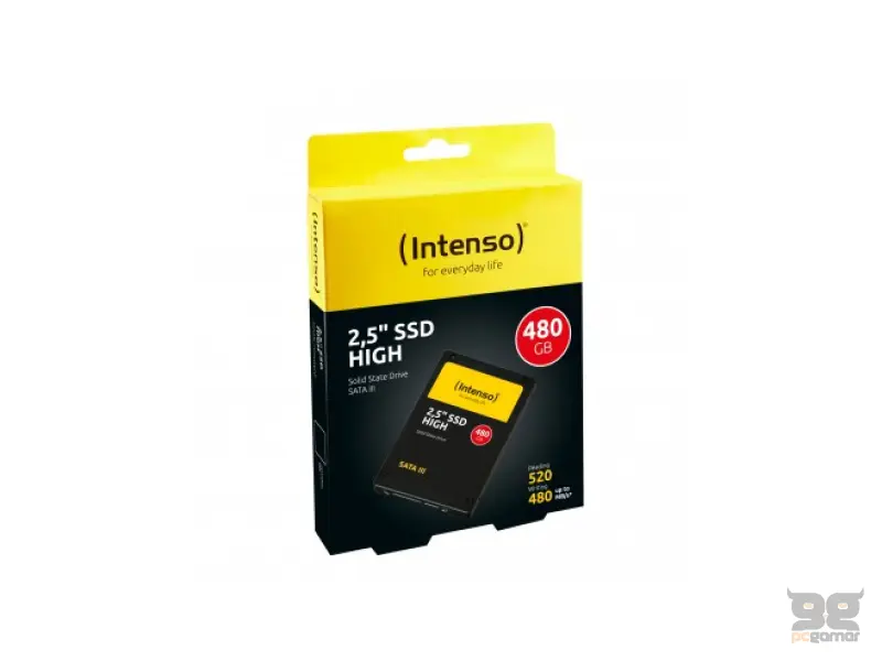 Intenso SSD 480GB 2.5" 7mm (r/w: 520/480 MBs)