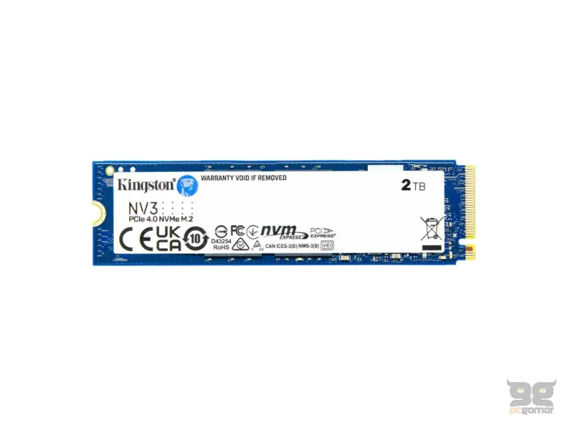 KINGSTON 2TB NV3 PCIe 4.0 NVMe SSD, Up to 6000MB/s read, 5000MB/s write