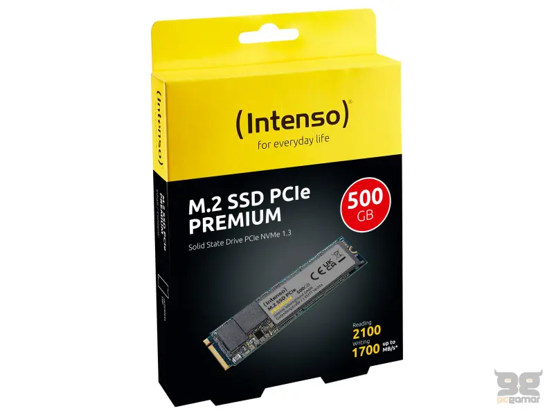 Intenso SSD 500GB m.2 NVMe Premium (r/w: 2100/1700 MBs)