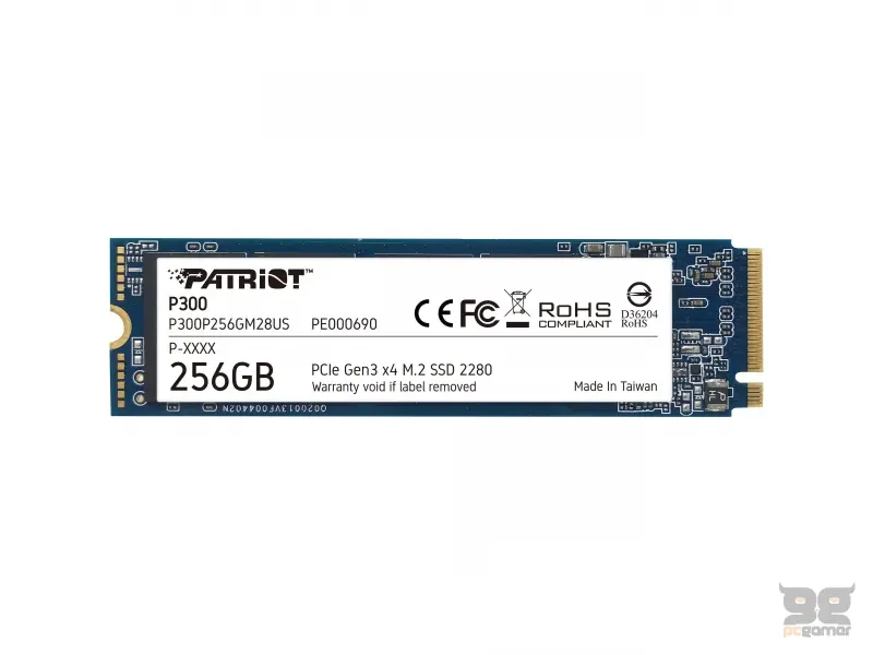 Patriot SSD 256GB M.2 NVMe PCIe P300 (r/w: 1700/1100 MBs)