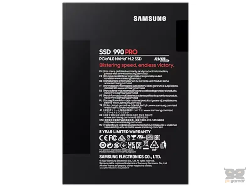SAMSUNG 4TB M.2 NVMe MZ-V9P4T0BW 990 Pro Series SSD 