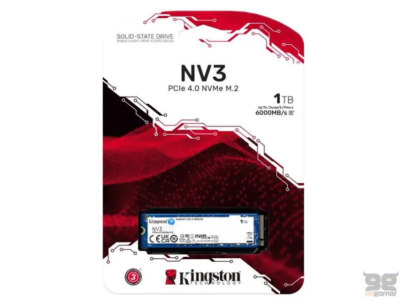 KINGSTON 1TB M.2 NVMe SNV3S/1000G series NV3 SSD 