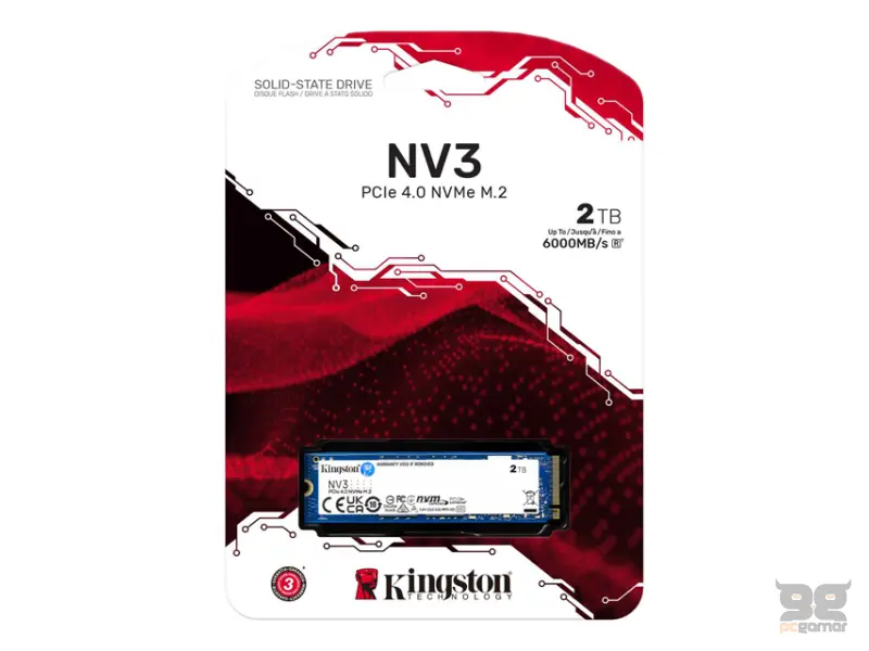 KINGSTON 2TB M.2 NVMe SNV3S/2000G series NV3 SSD 