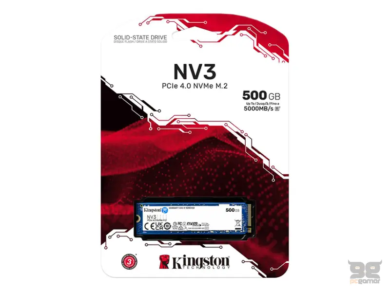 KINGSTON 500GB M.2 NVMe SNV3S/500G series NV3 SSD 