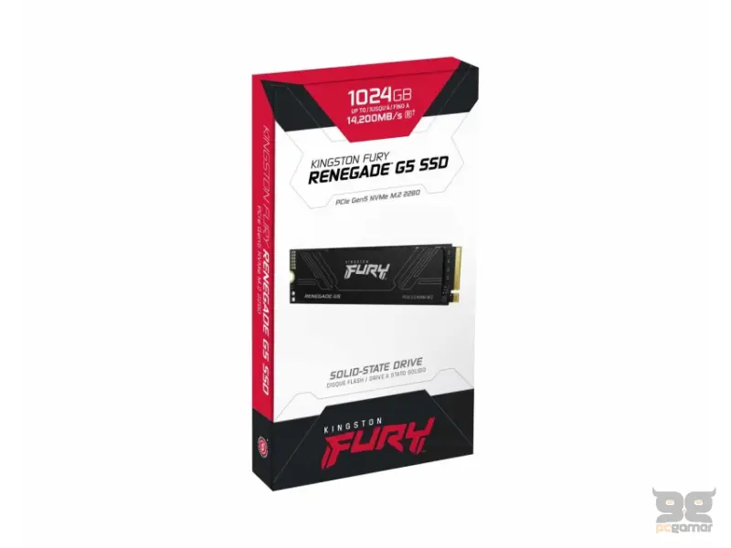 KINGSTON 1TB M.2 NVMe SFYR2S/1T0 SSD FURY Renegade G5 SSD 