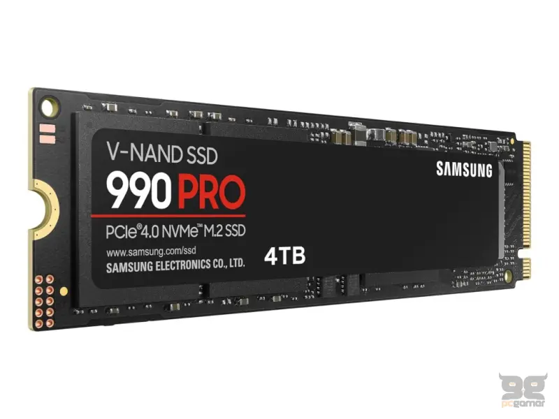 SAMSUNG M.2 SSD 4TB 990 PRO, PCI-E 4.0 NVMe 2.0, Read Up to 7450 MB/s, Write Up to 6900 MB/s