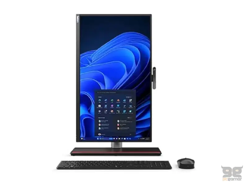 Lenovo AiO ThinkCentre M90a Gen 5 All in One 23.8“ FullHD Multitouch, 16:9, IPS, Anti-Glare, 250 niti, Intel Core i3-14100, 8GB DDR5, SSD 256GB M.2 2280 PCIe Gen4, Lenovo UltraFlex V Stand, Lenovo tastatura i miš