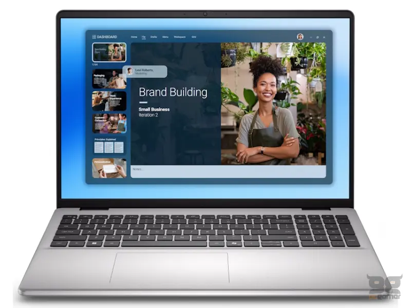 DELL 16 DC16251 16 inch FHD+ 300nits Core 7 150U 32GB 1TB SSD Backlit FP metalni silver laptop 