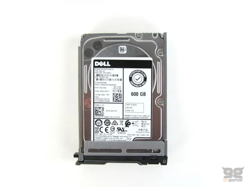 Dell 600GB SAS 10K 12Gbps 2.5" SFF, hot-swap trays included (za Poweredge R650/660xs itd)