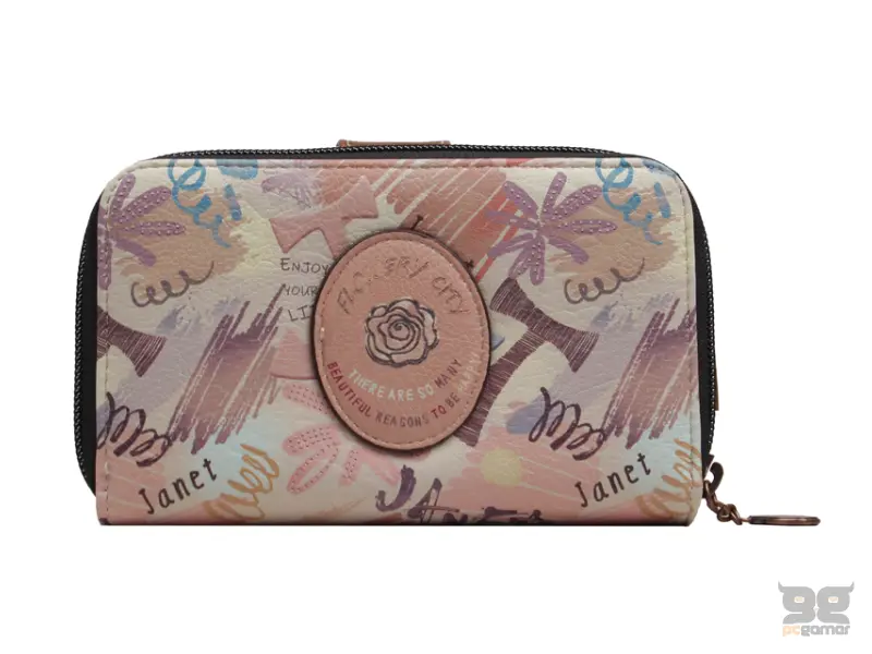 JANET JW-016A FLOWERY CITY Novčanik 