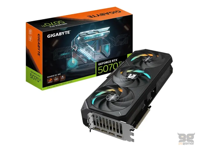 GIGABYTE VGA NVIDIA GeForce RTX 5070 Ti GAMING OC 16GB GDDR7, 256 bit, DP*3(2.1b)/HDMI*1(2.1b)