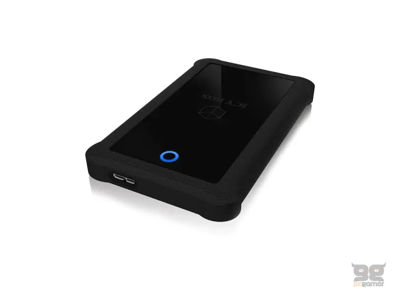 ICY BOX IB-233U3-B Enclosure for 1x HDD/SSD 2.5" with USB 3.0, Silicone protection