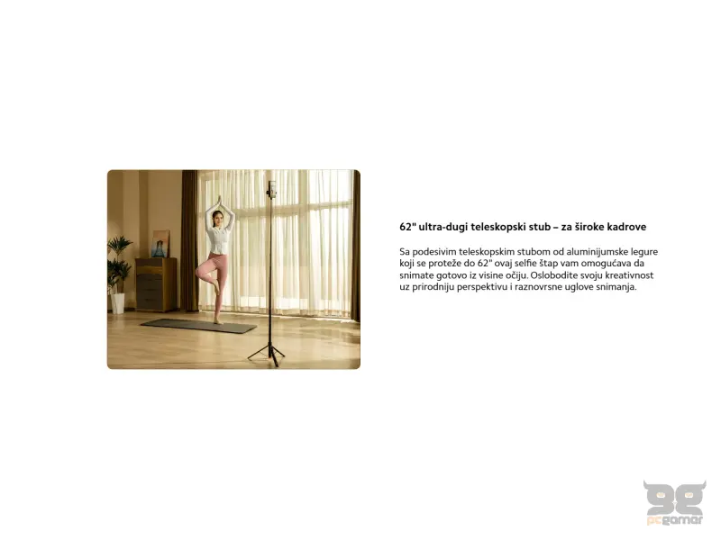 Xiaomi Zoom Floor Selfie Stick Tripod 62"