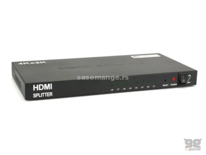 E-GREEN Spliter 1.4 HDMI 1x in - 8x out 1080P Activ