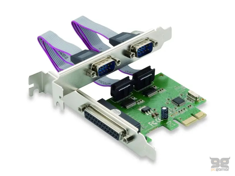 E-GREEN PCI Express kontroler 2 port Serial RS232 DB-9 +1 port Paralel + Low profile bracket