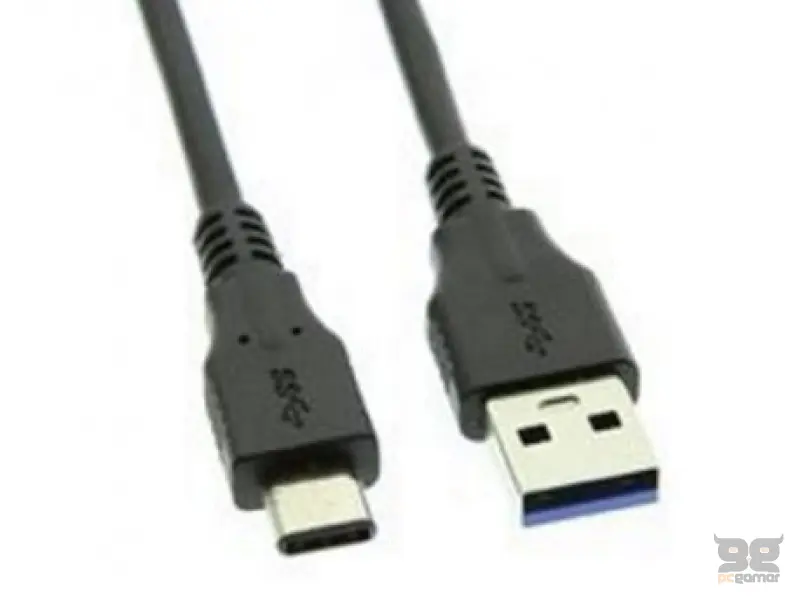 E-GREEN Kabl 3.0 USB A - USB 3.1 tip  C M/M 1m, crni