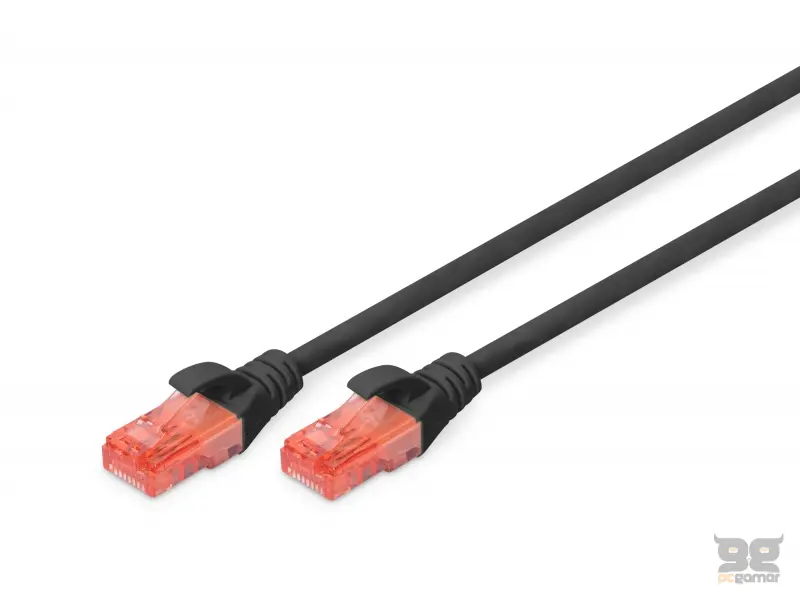 Digitus Kabl UTP patch CAT6 0.5m crni