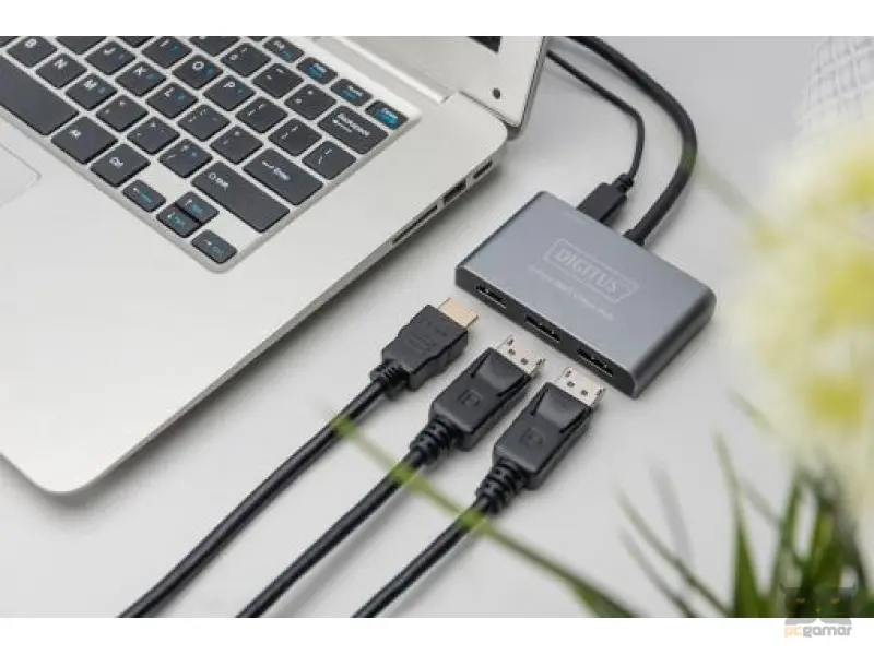 Digitus Adapter video Hub DisplayPort - 2x DisplayPort + HDMI