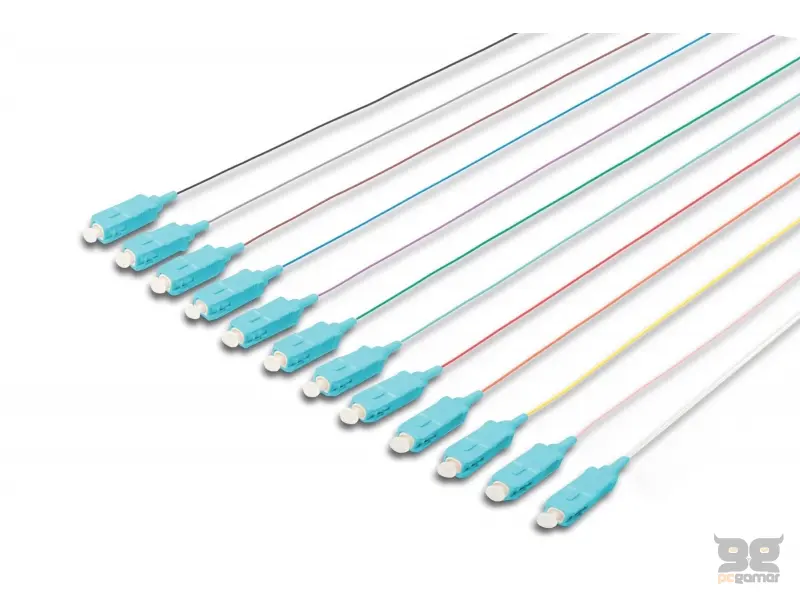 Digitus Fiber optic pigtail set , 12 kom, SC, MM OM3 50/125 µ loose buffer, 2 m