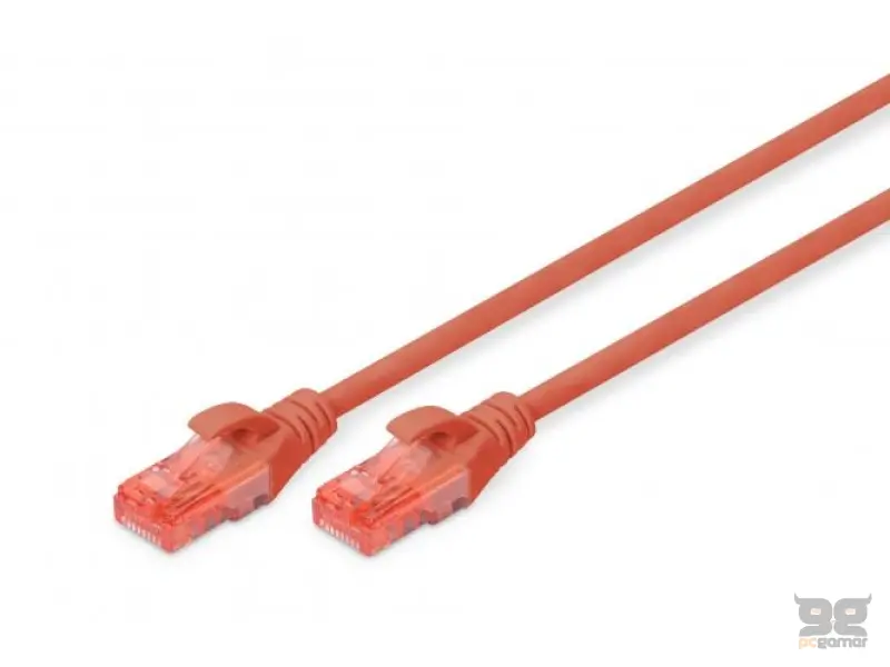 Digitus Kabl UTP patch CAT6 0.5m crveni