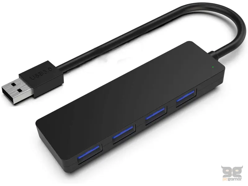 E-GREEN HUB USB 3.0 4 USB 3.0 crni