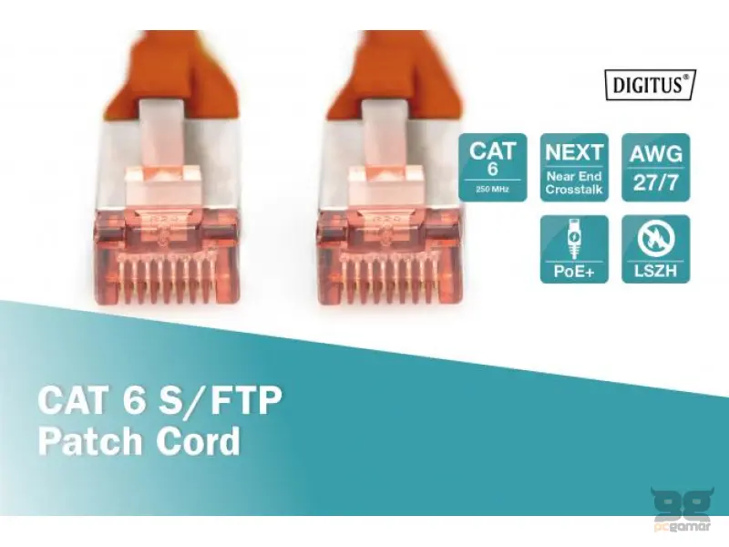 Digitus Kabl S-FTP patch CAT6 1m crveni