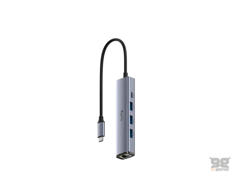 CUDY HUB UH605 5 U 1 USB-C - 3 x USB-A 3.2, 1 x RJ45 Gigabit, 1 x USB-C
