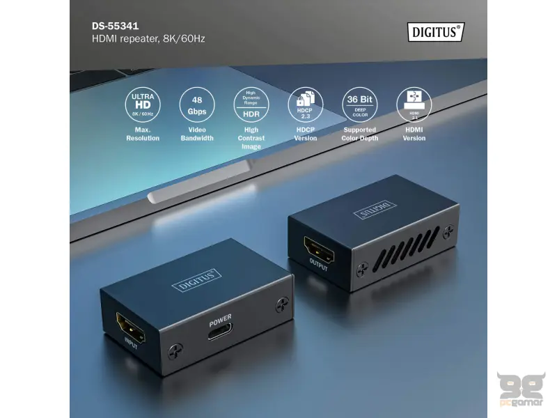 Digitus HDMI Repeater, 8K/60Hz