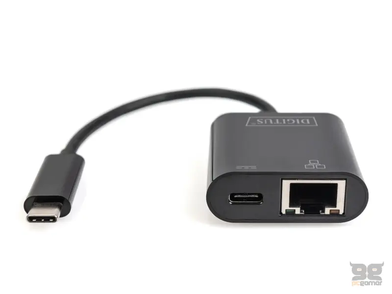 Digitus HUB USB Type C to RJ45 Gigabit Ethernet + Type C PD
