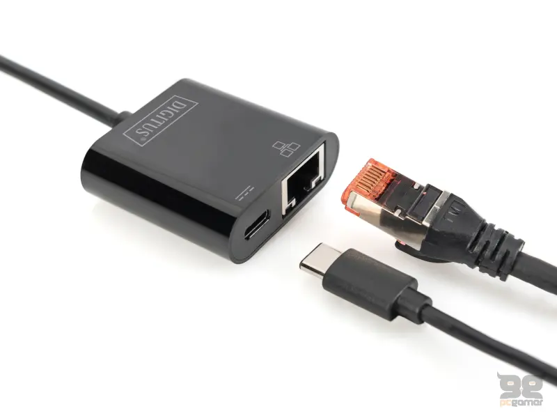 Digitus HUB USB Type C to RJ45 Gigabit Ethernet + Type C PD