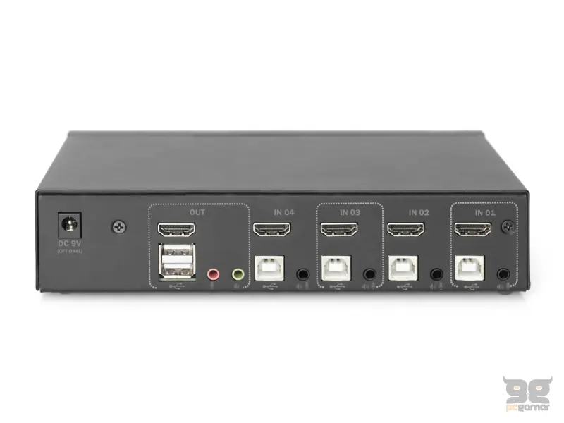 Digitus KVM switch 4 Port HDMI, 4K / 30 Hz (3840 x 2160p)