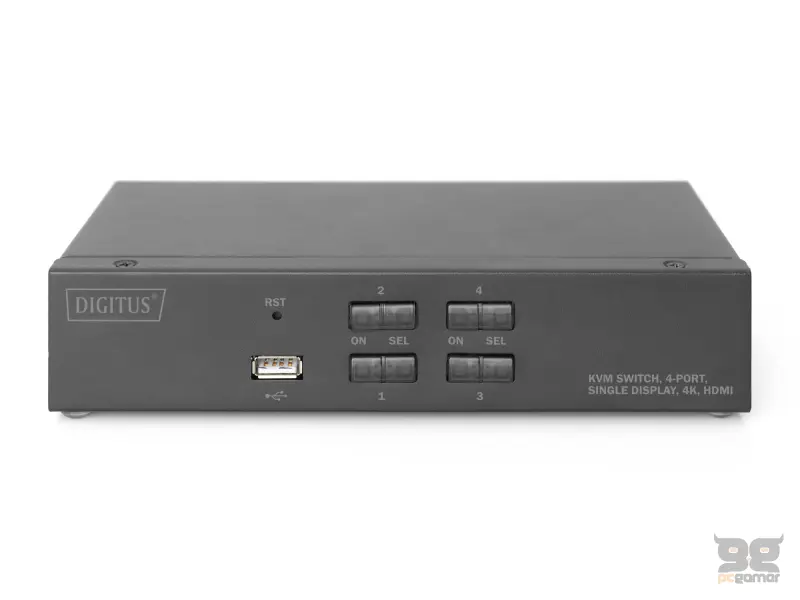 Digitus KVM switch 4 Port HDMI, 4K / 30 Hz (3840 x 2160p)