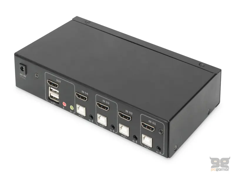 Digitus KVM switch 4 Port HDMI, 4K / 30 Hz (3840 x 2160p)