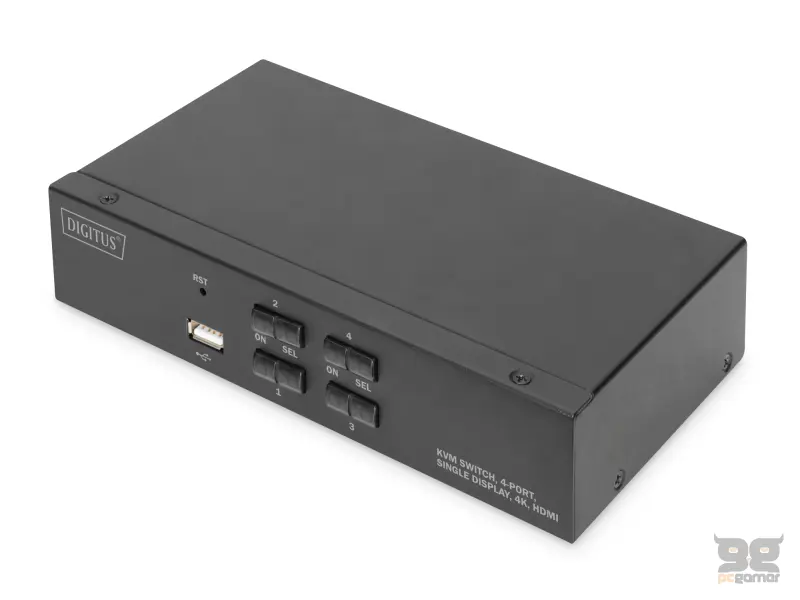 Digitus KVM switch 4 Port HDMI, 4K / 30 Hz (3840 x 2160p)