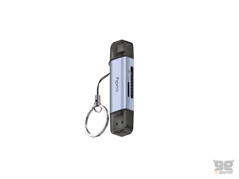 CUDY Card reader UH200 2-IN-1 Dual USB 3.0 SD/TF