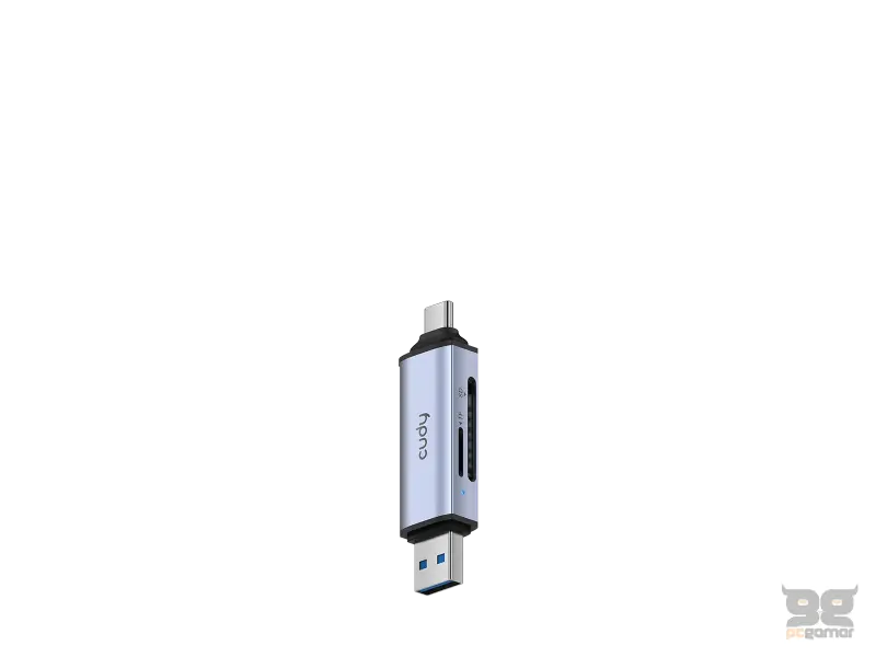 CUDY Card reader UH200 2-IN-1 Dual USB 3.0 SD/TF