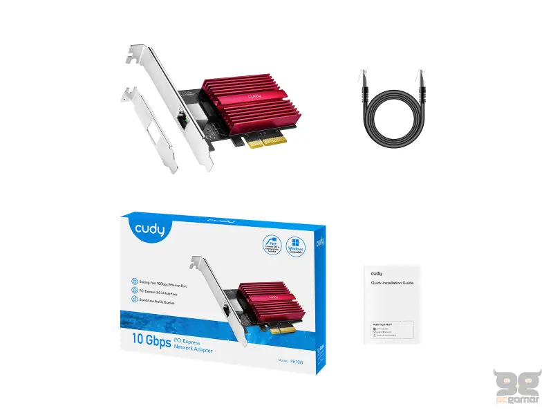 CUDY Mrezna kartica PE10G 10G 10/100/1000/10000 PCIe Adapter