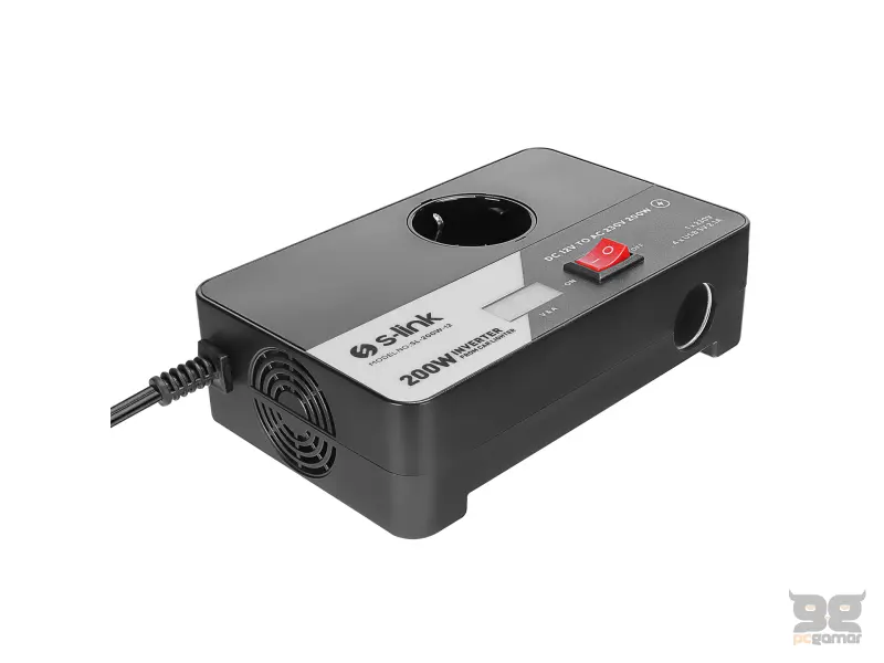 S-Link Inverter za auto 200W DC12V-AC230