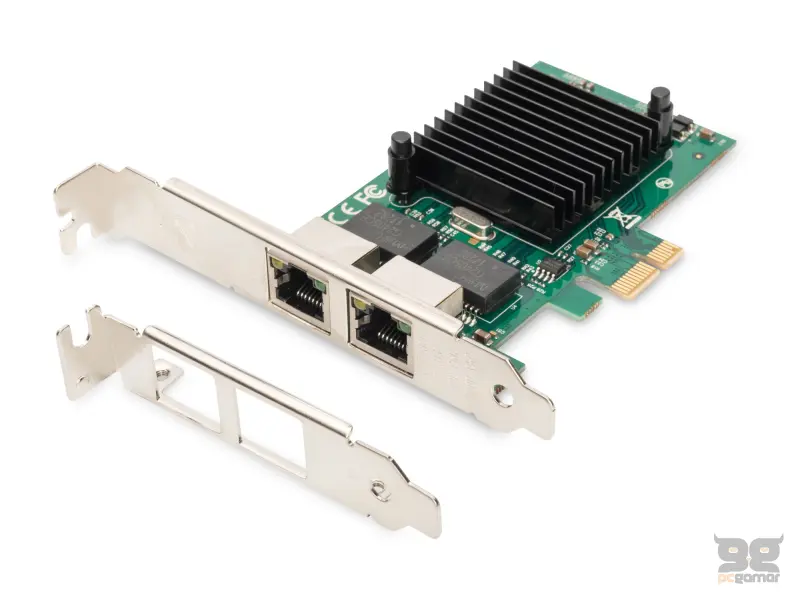 Digitus Mrezna kartica 2-port Gigabit, LP bracket, PCI Express