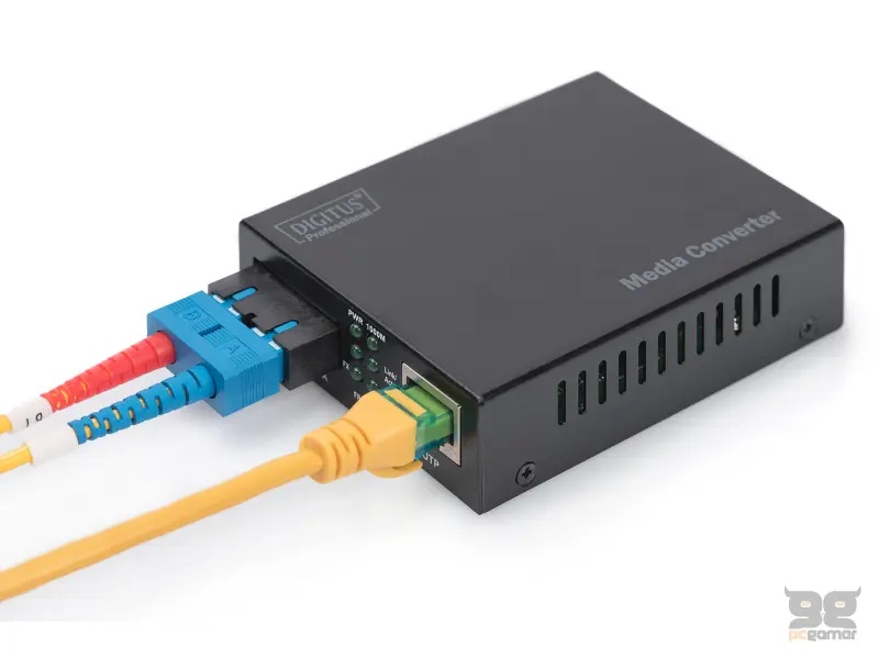 Digitus Gigabit media converter, RJ45 na SC, do 500 m, crni